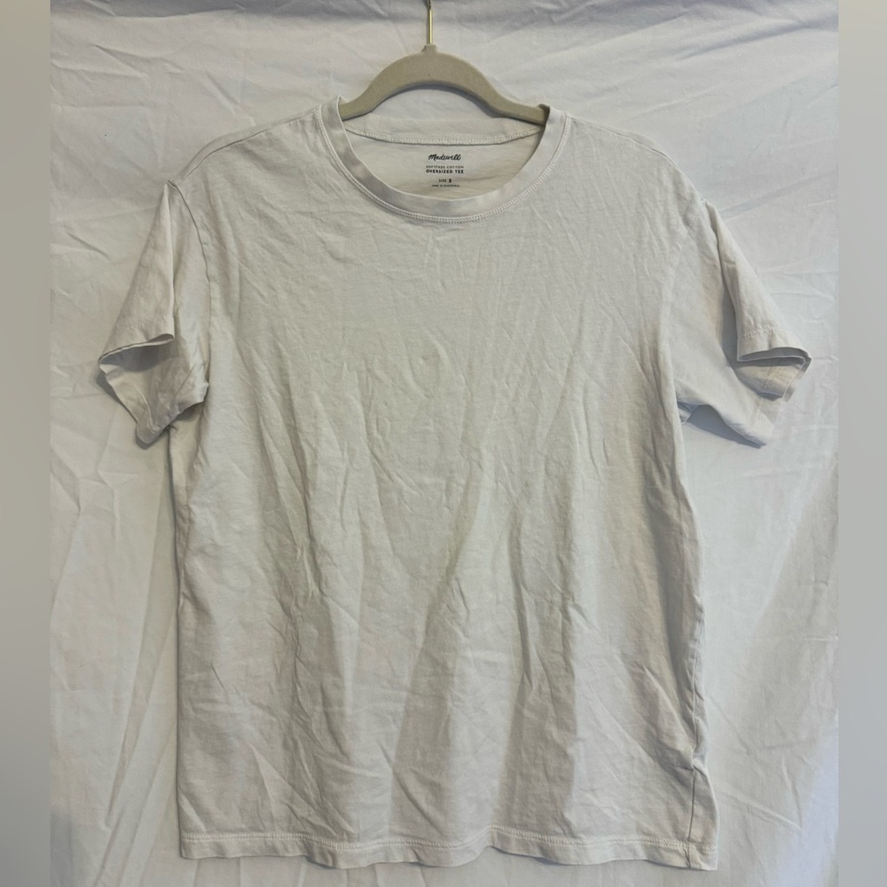 *EUC* Madewell Softfade Cotton Oversized Tee - Small - White